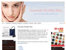 Tablet Screenshot of naturallyhealthyskin.org